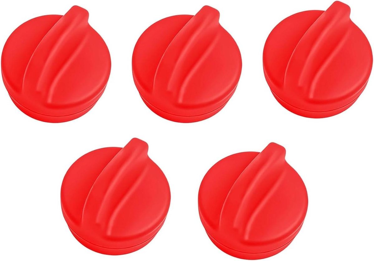 Airfryer Magneten - Bakpapier Clips - Keuken Organisatie - Voorkomt Krullen - 5 Stuks - Rood