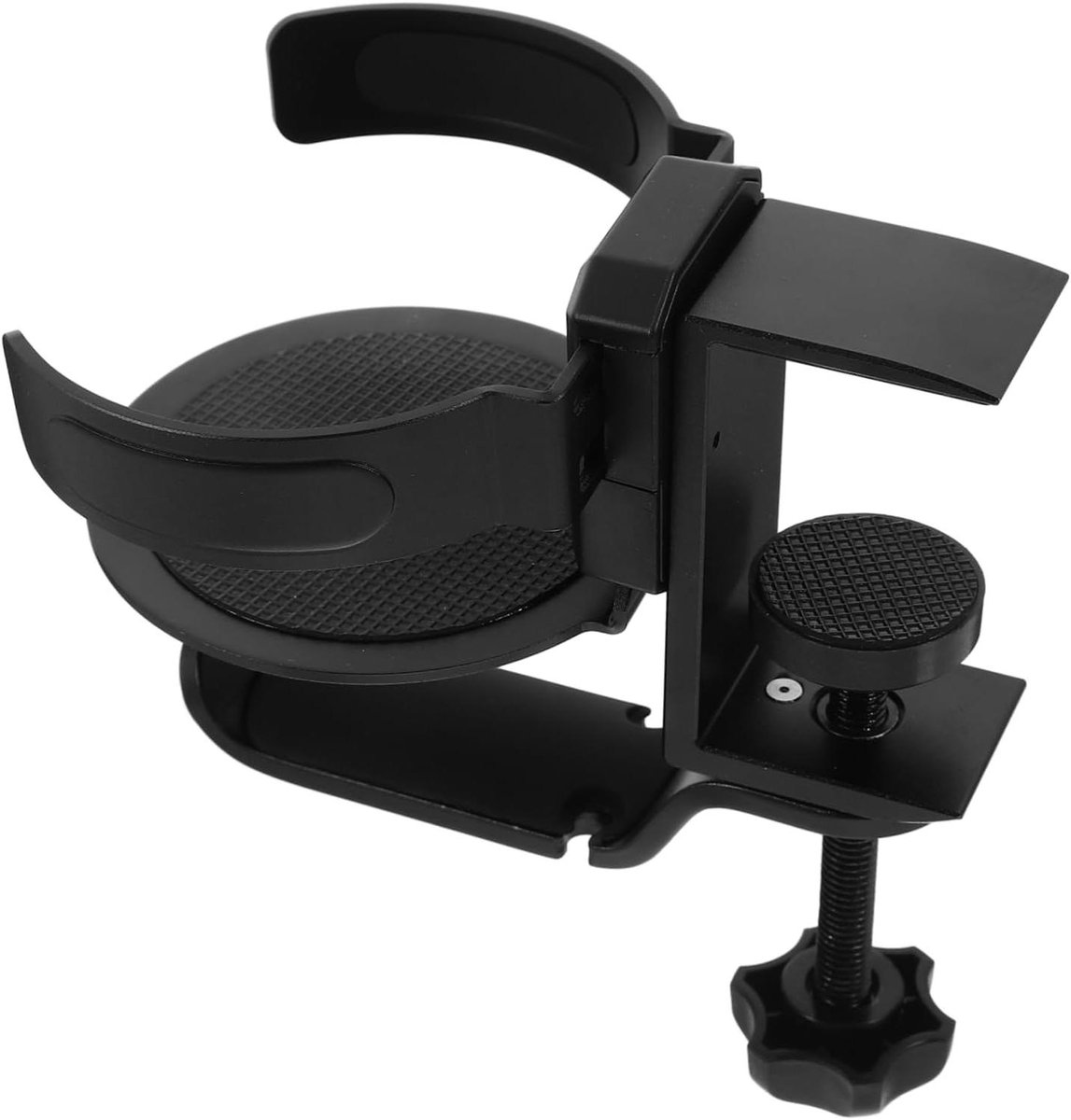 Beker Hoofdtelefoonhouder - Bureau Organizer - Bureau Opruimen - 360 Graden Draaibaar - 5-50mm Paneel - Zwart