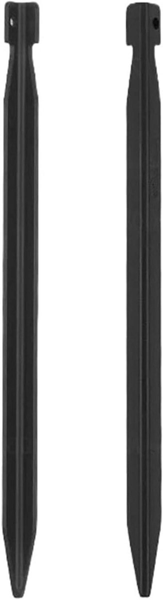 Grondpennen Kampeerpennen - Tentharingen - Kamperen Buiten - Lichtgewicht Aluminium - 20cm 8 stuks - Zwart
