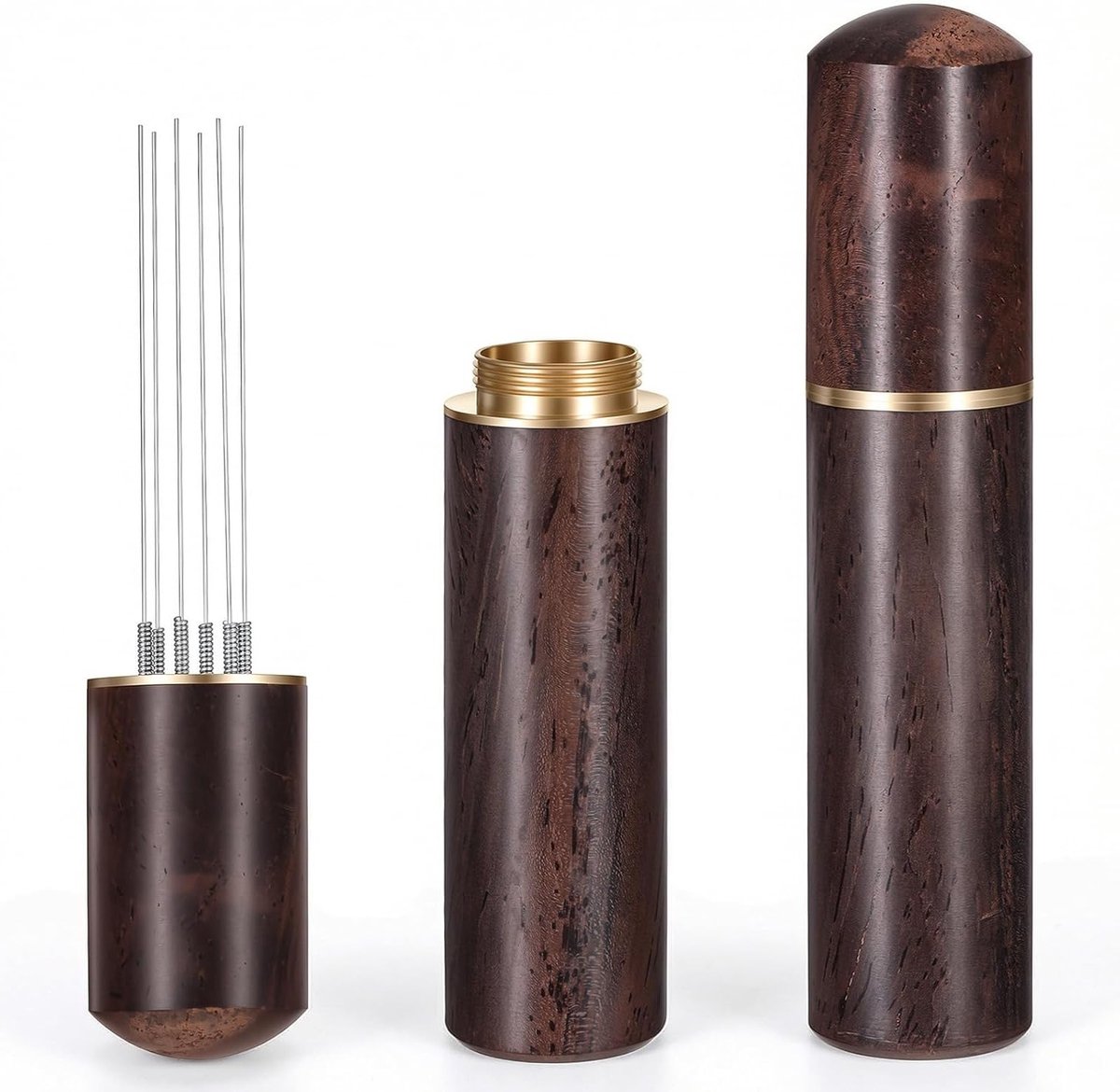 Koffietampers en accessoires set met espressonaalden en koffiedistributeur voor perfecte espresso, barista-tools en koffiezeefhouder