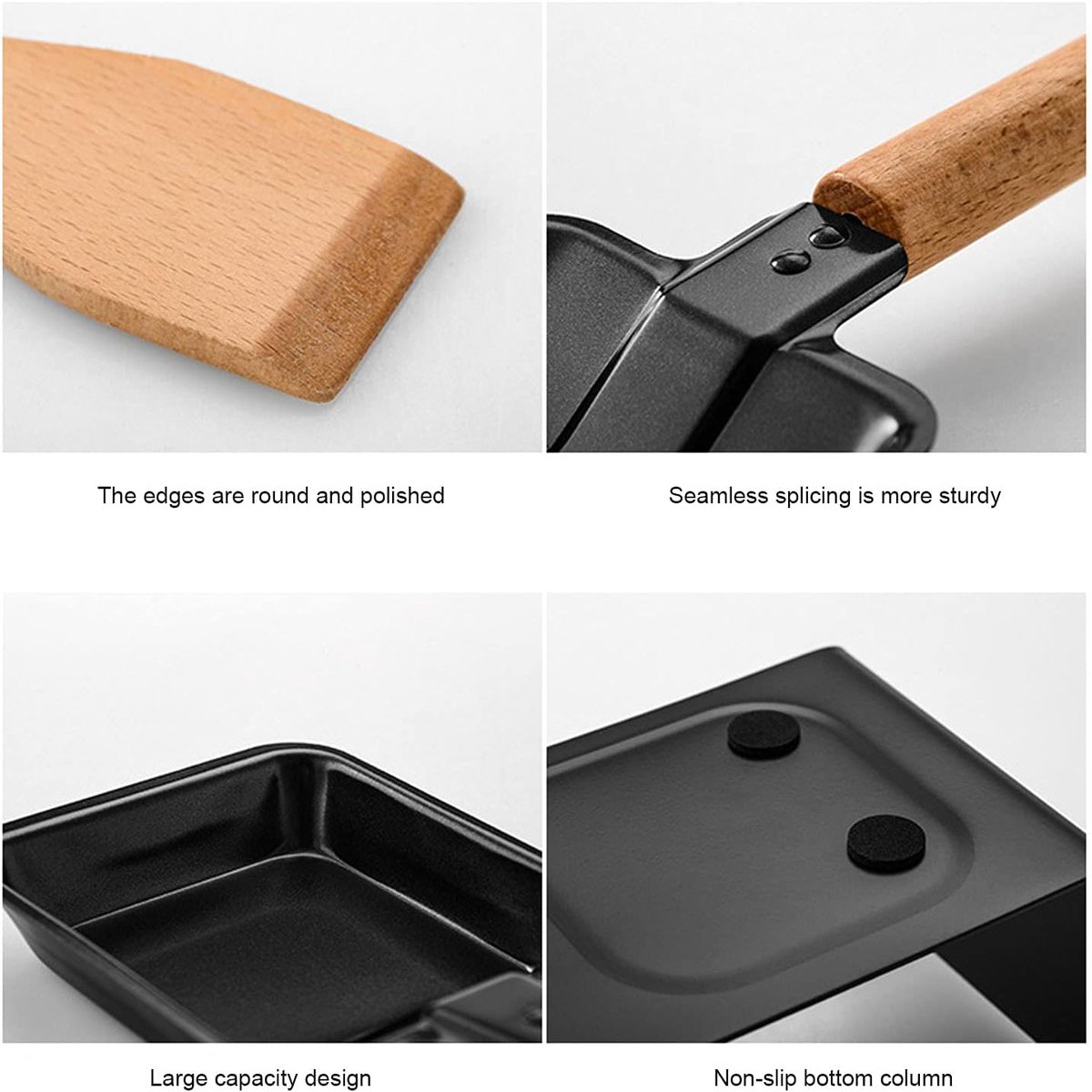 Kaas Smelter Set - Mini Grill Pan - Snacks Bereiden - Snelle Opwarming - 2 Pannen - Zilver — cadeau in Kookcadeaus - foto 6