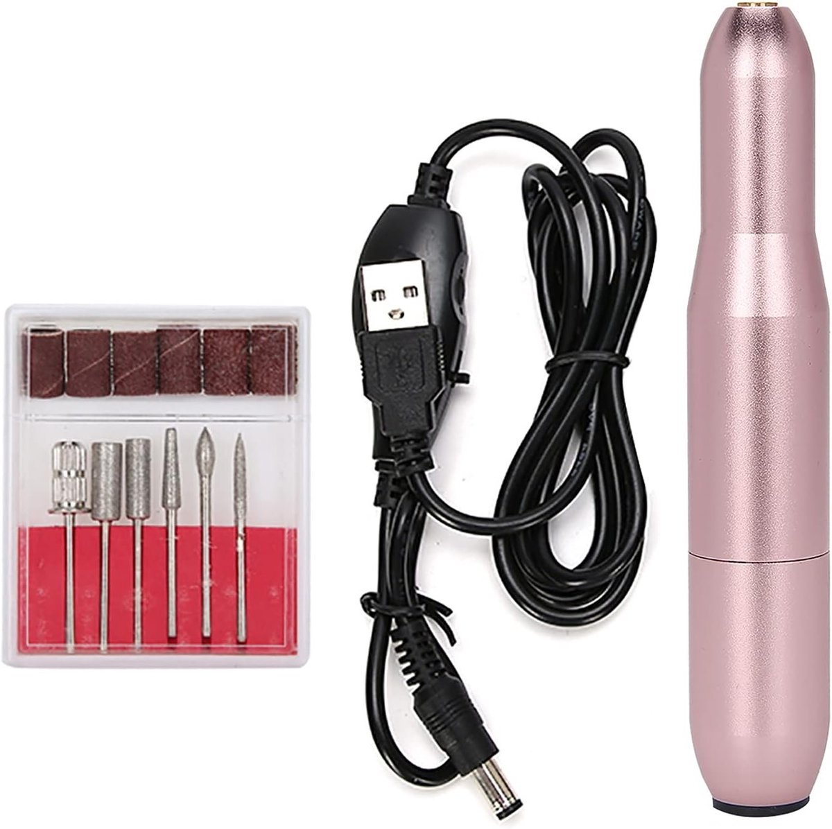 Draagbare elektrische nagelboormachine met 15000RPM voor manicure en nagelslijpen, ideaal voor thuisgebruik en professionele salons