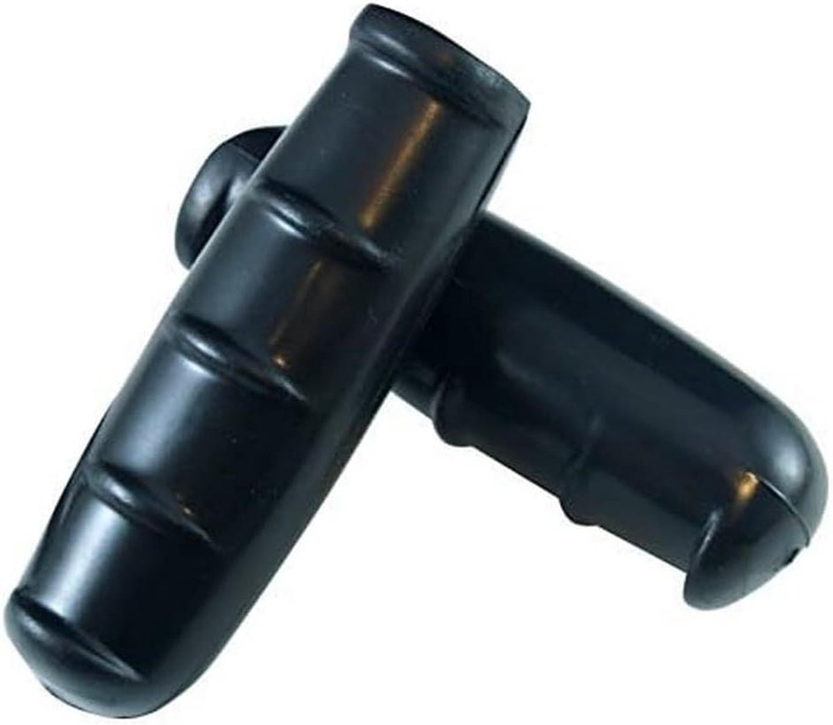 Fietshandvatten Paar - Stuur Handvatten - Comfortabel Fietsen - Glad Rubber - 100 mm Lengte - Zwart