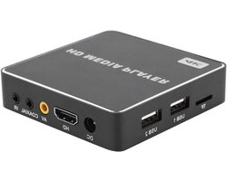 Mini Mediaspeler - Videospeler Box - Films Kijken - Ultra HD 4K HDR - 100-240V - Zwart