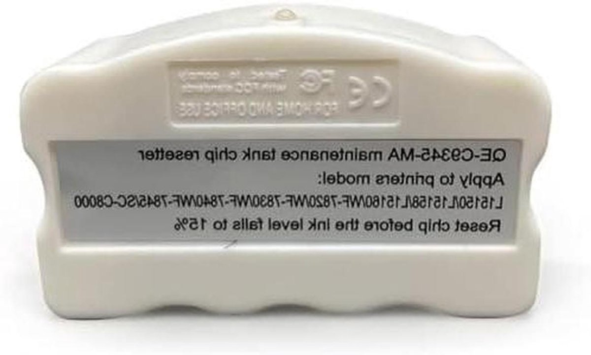 Chip Resetter - Onderhoudstank Reset Tool - Printer Onderhoud - C9345 Compatibel - 1x1x1 cm - Wit