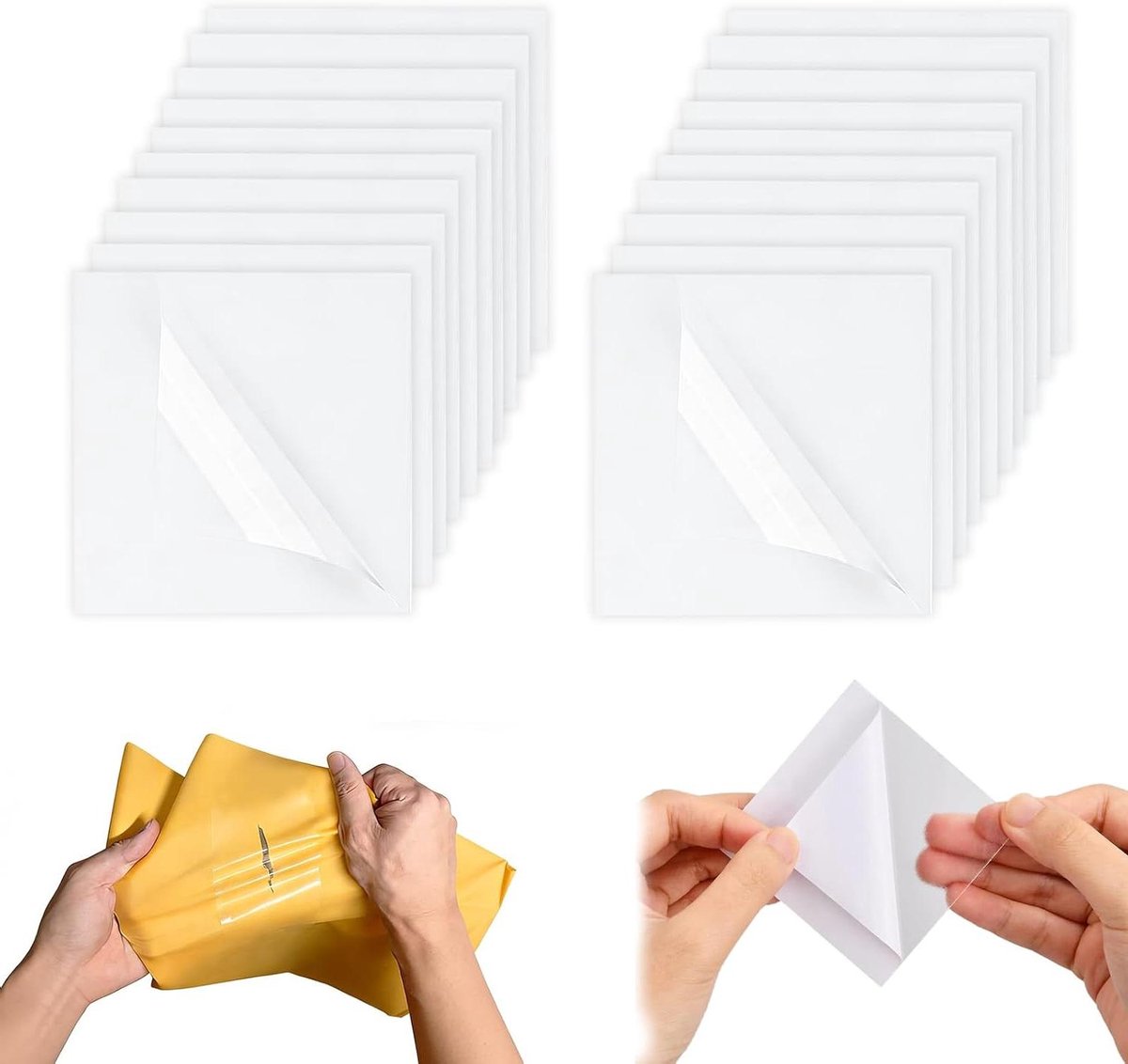 Reparatieset Opblaasbaar - Reparatiepatches - Lekkages Dichten - Waterdicht Hittebestendig - 20 Stuks 7x7 cm - Transparant