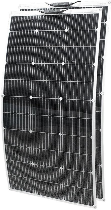 Zonnepanelen - Zonnepaneel - Monokristallijne - Voor Camping - Huis - Auto - 200W - Flexibele - Waterdichte - Off-Grid 12V Systeem - 2 Stuks