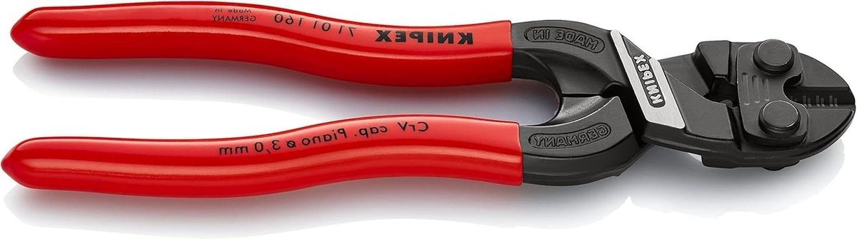 Compacte Boutenschaar - Tang Kniptang - Metaal Draad Knippen - Precisie Snijvlakken - 160 mm - Rood