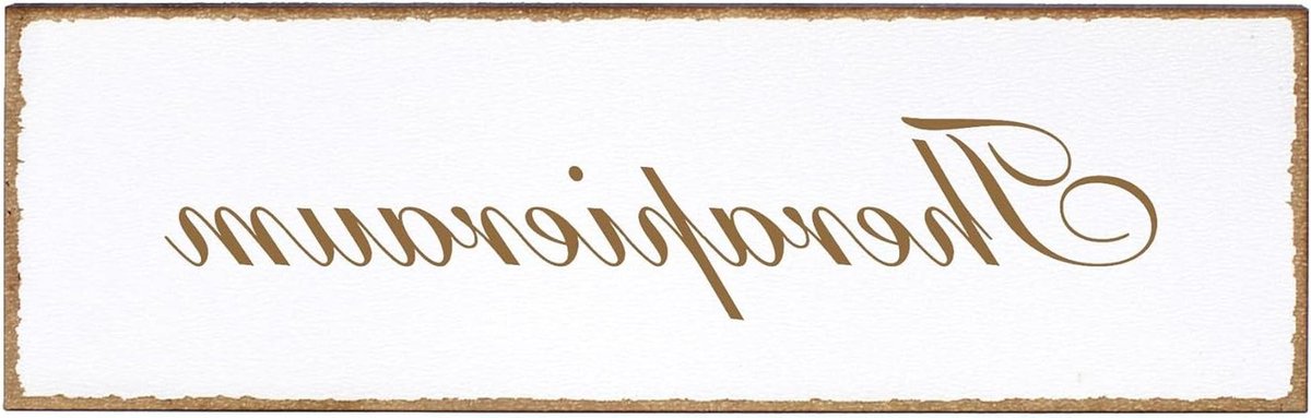 Decoratief Deurbordje - Naambordje Hout - Woning Decoratie - Zelfklevend - 150x50mm - Therapieruimte