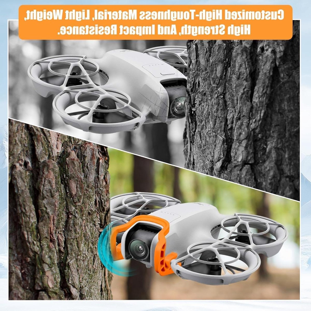 Gimbal Beschermer - Anti-botsing - Drone Vliegen - Ultra lichtgewicht - 4 gram - Oranje