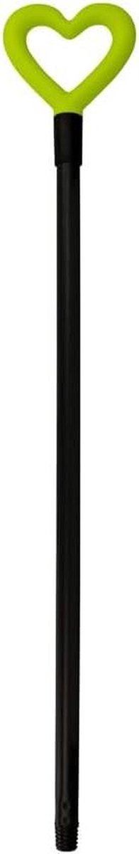 Bezemsteel - Steel - Huis Schoonmaken - Hartvormige Greep - 131 cm - Assorti