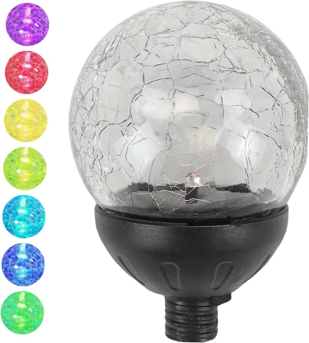 Vervangende Zonnelamp - Solar Lamp Onderdeel - Buitenverlichting Tuin - 7 Kleuren Verandering - 11 x 11 x 16 cm