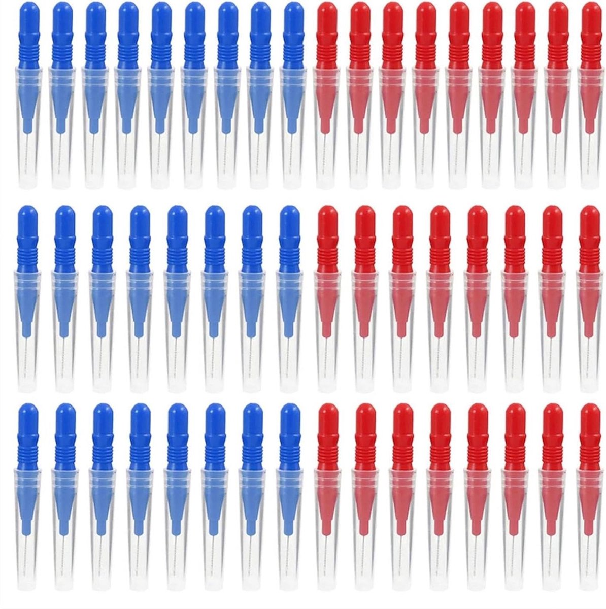 Interdentale borsteltjes - Flosssticks - Mondhygiëne verbeteren - Meerdere maten - 50 stuks - Meerkleurig