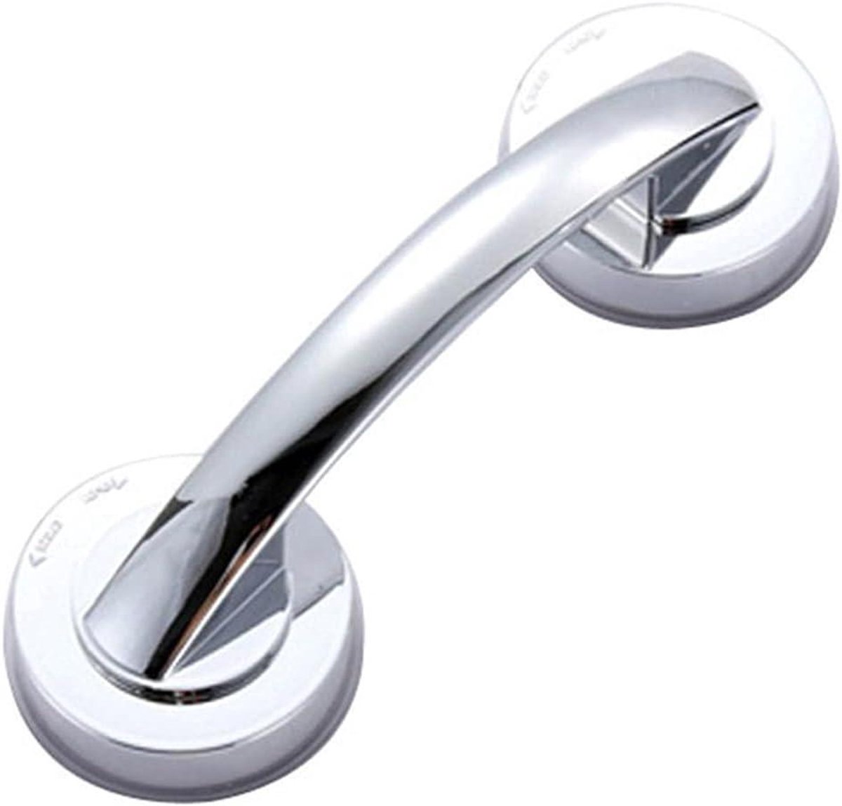 Handgreep met zuignap - Veiligheidshandgreep badkamer - Extra veiligheid thuis - Zonder boren monteren - 19.5 cm - Zilver