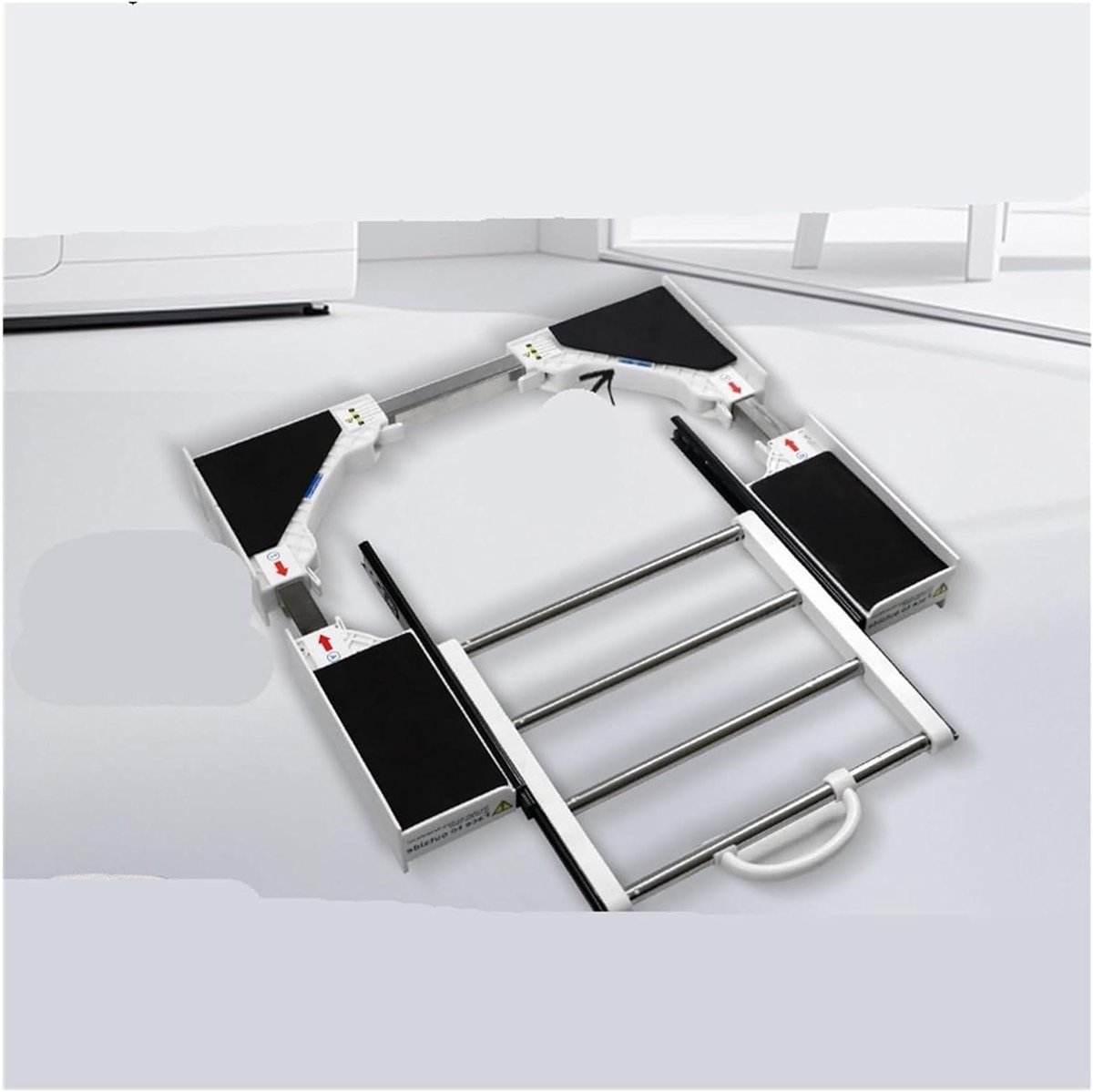 Wasdroger stapelset wasmachine rek droger stapelen kit opslag uittrekbare connector (type 7)