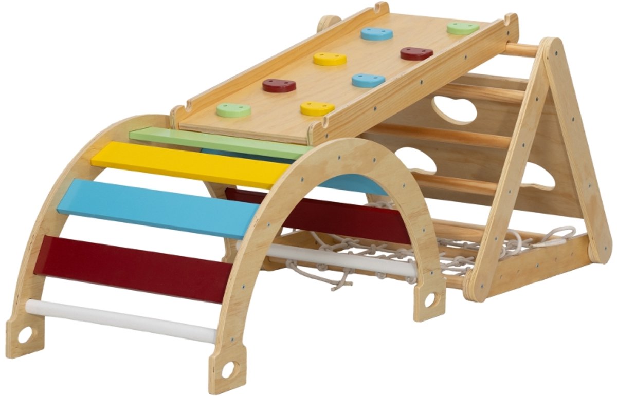 Houten Klimset - 7 In 1 - Binnen - Hout