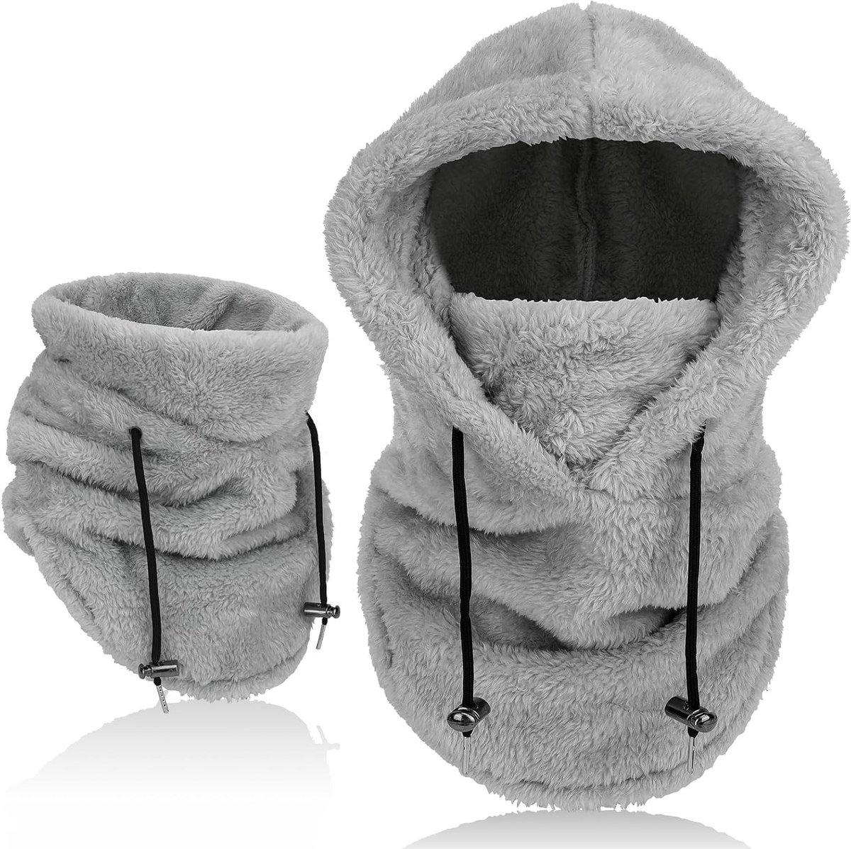 Winter Balaclava voor Skiën en Outdoor Activiteiten - Multifunctionele Winddichte Fleece Hoed met Nekwarmer voor Hiken, Fietsen en Hardlopen