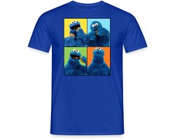 Sesamstraat Koekiemonster Kunst T-Shirt Heren