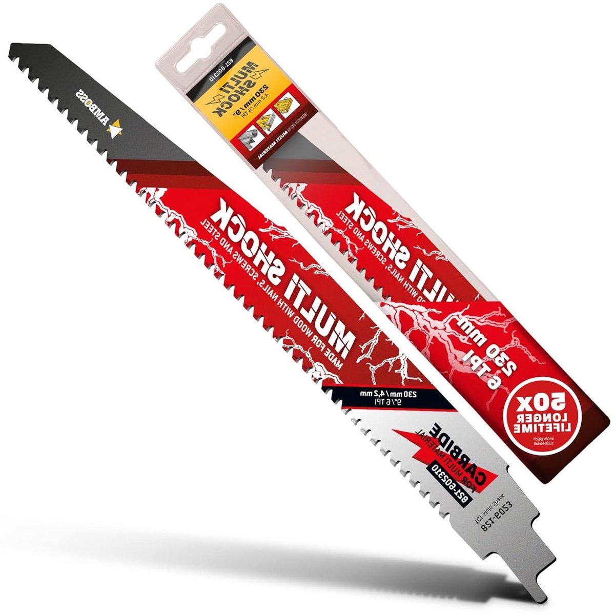 Reciprozaagblad - Metaalzaagblad - Hout Zagen - Lange Levensduur - 230 mm - Zilver