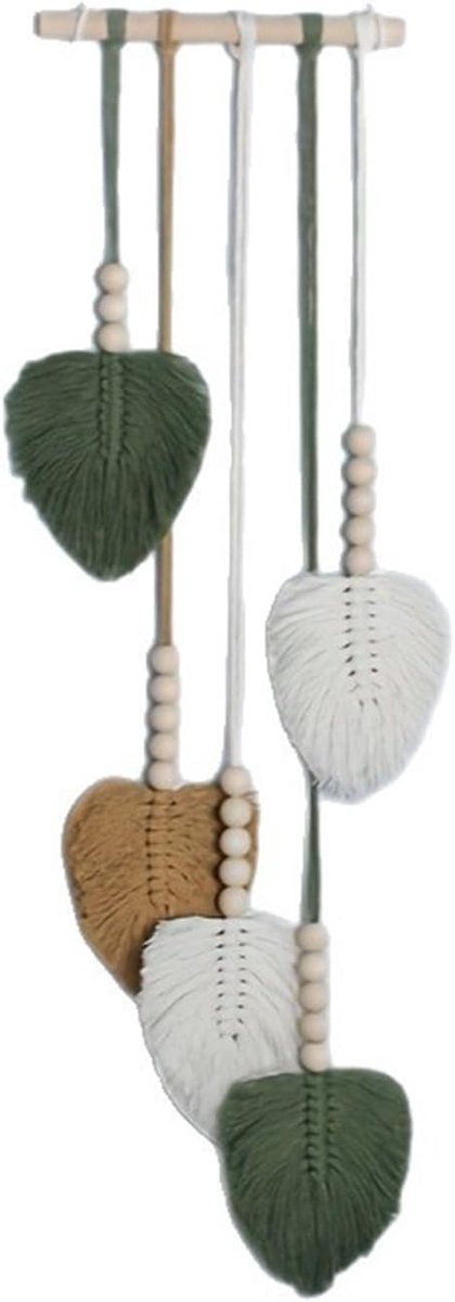 Boho Macramé Wanddecoratie voor Binnen en Buiten - Handgemaakt Woven Kunst voor Woonkamer en Slaapkamer, Perfect als Cadeau Idee