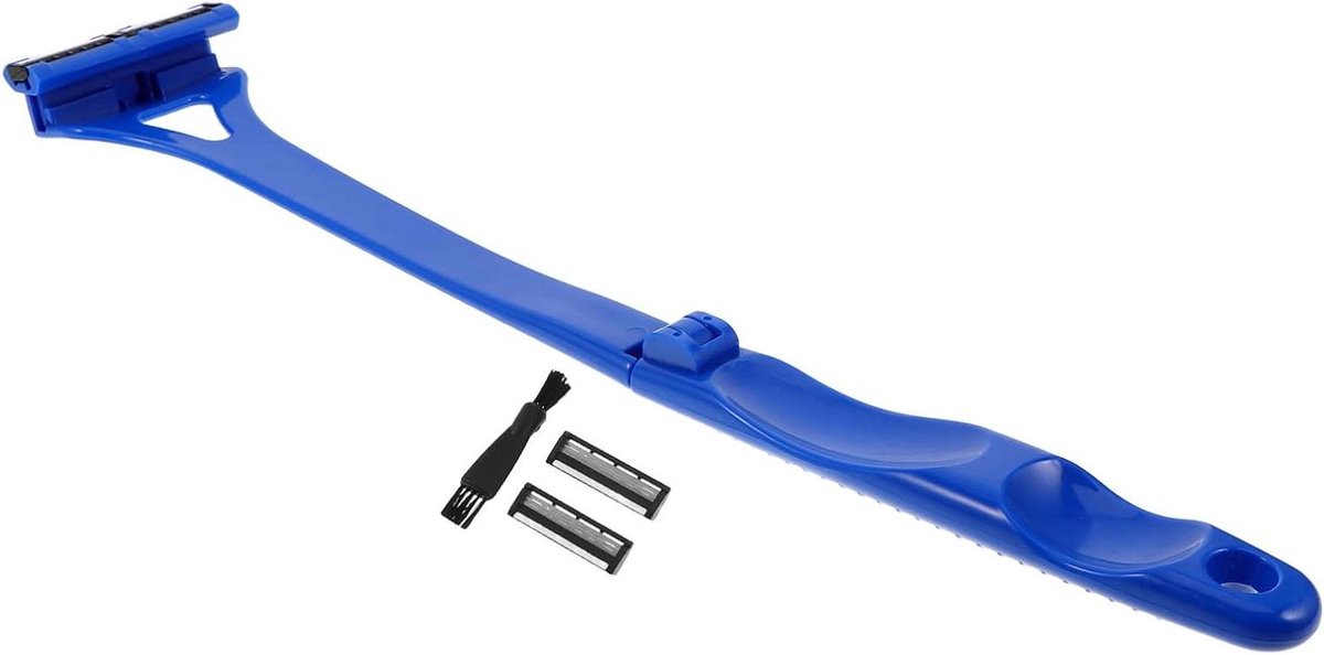 Rugscheerapparaat Handmatig - Lichaamshaartrimmer Man - Persoonlijke Verzorging - Verstelbare Hoek - 45 cm - Blauw