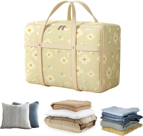 Opbergzakken Dekbed - Dekbed Opberger Kleding - Slaapkamer Ordenen - Vochtbestendig Ontwerp - 70 x 30 x 50 cm - Grijs — afbeelding 5