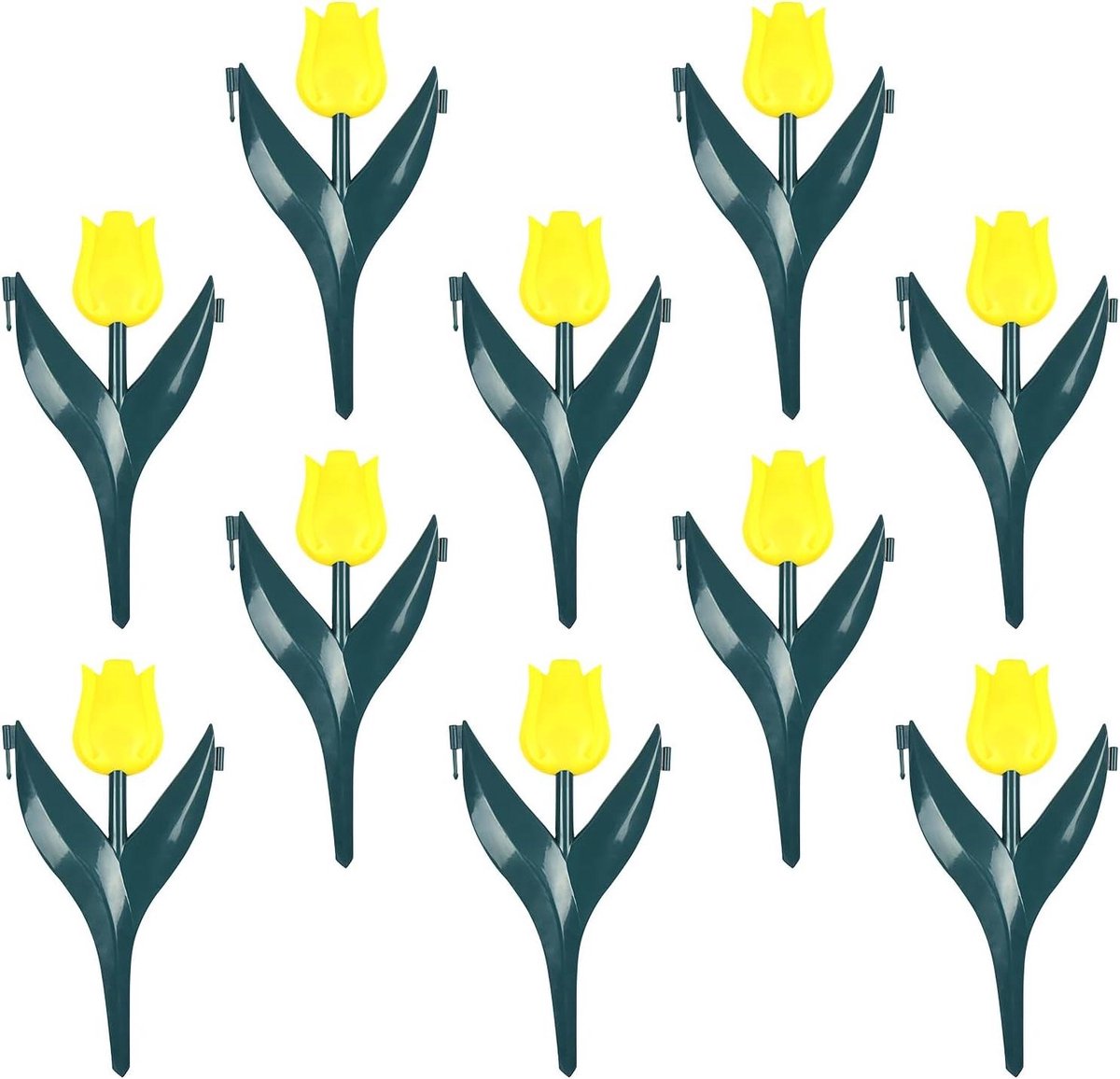 Tuinrand Hek - Bloembed Afscheiding - Tuin Decoratie - Weerbestendig Polypropyleen - 1 vierkante meter - Geel
