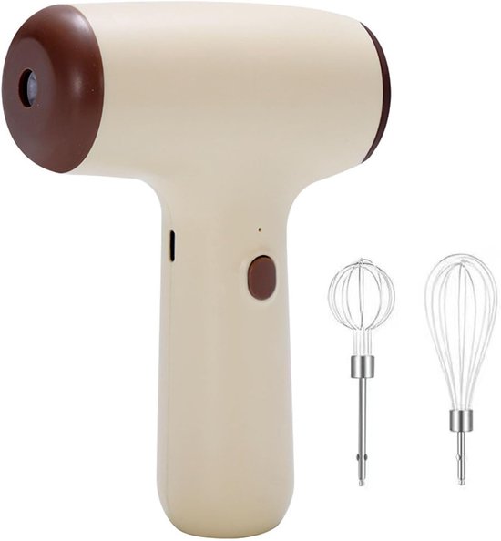 Elektrische Handmixer - Keuken Garde - Koken en Bakken - Oplaadbaar Draadloos - Compact Ontwerp - Wit van Merkloos — afbeelding 2