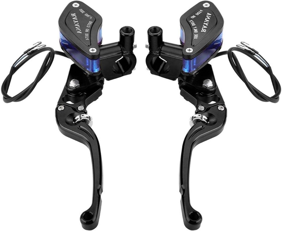 Motorfiets Rempomp - Koppeling Pomp - Remmen Verbeteren - CNC Aluminium - 22 mm - Zwart