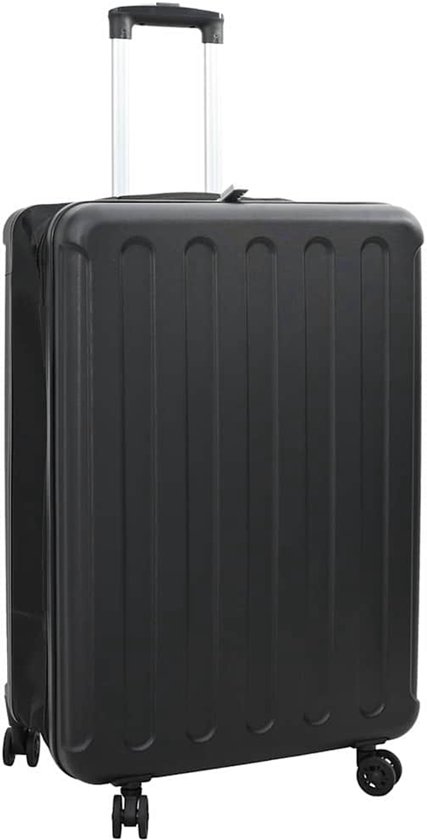vidaXL Koffer met slot Zwart 50 × 30 × 76 cm ABS Kunststof