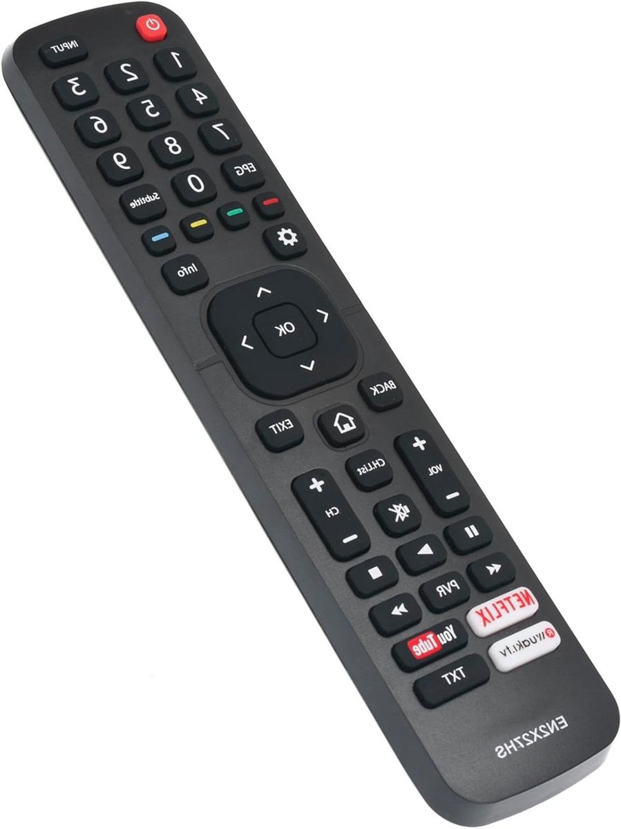 Afstandsbediening - Universele afstandsbediening - Televisie bedienen - Direct gebruiksklaar - 16 x 3 x 1 cm - Zwart