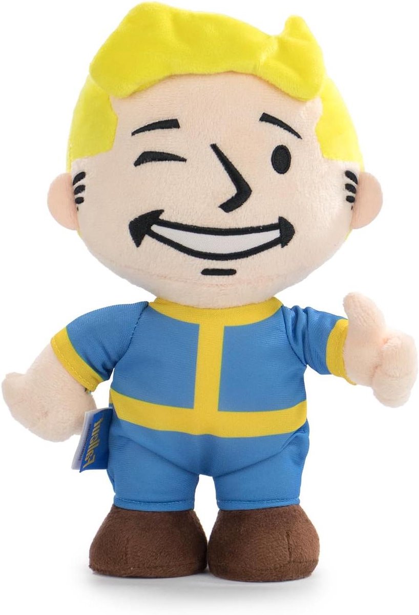 Vault Boy Knuffel - Pluche Figuur - Kinderkamer Decoratie - Officiële Licentie - 26 cm - Multicolor