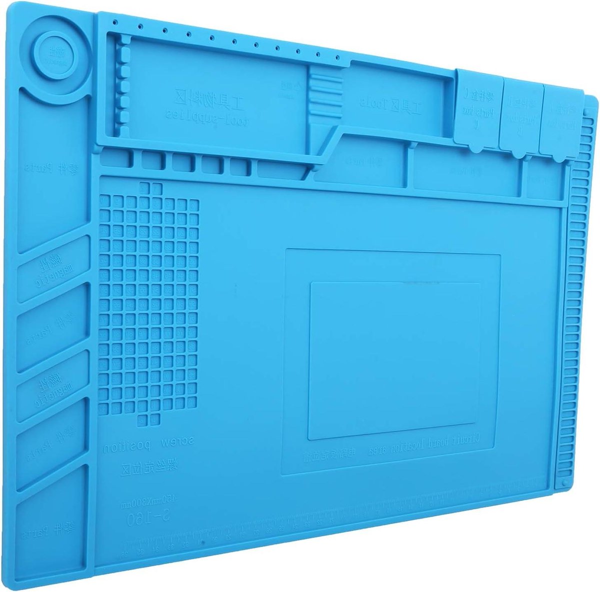 Reparatiedoek - Werkmat - Elektronica Reparatie - Hittebestendig - 45x30cm - Lichtblauw