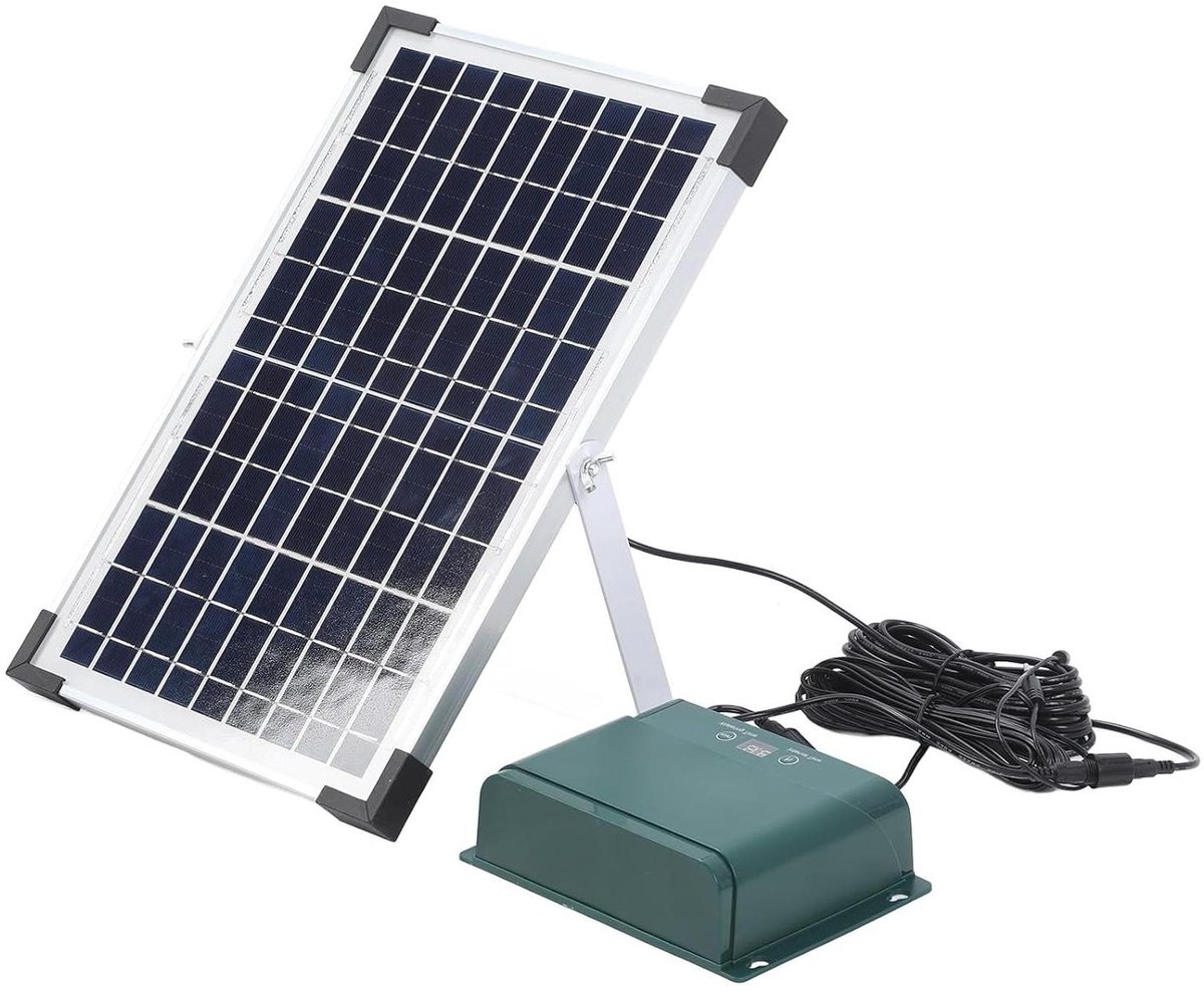 Druppelirrigatieset - Automatisch Watersysteem - Planten Water Geven - Op Zonne-energie - 50 Meter Slang - Zwart