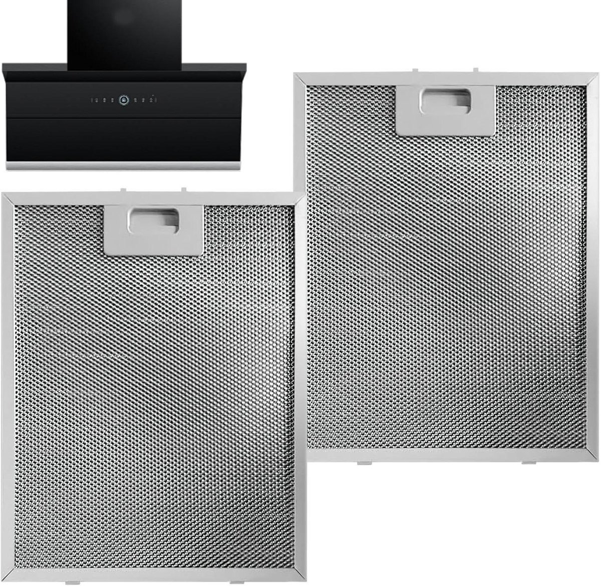 Vetfilter Afzuigkap - Keukenfilter Ventilatorfilter - Keukenhygiëne Verbeteren - 5-Laags Aluminium Rooster - 32 x 28 x 28 cm - Zilver