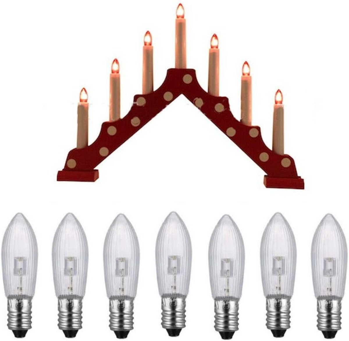 LED Vervanglampen voor Sfeerverlichting, Top Kandelaar Lampen, 10V-55V AC, Energiezuinig en Duurzaam