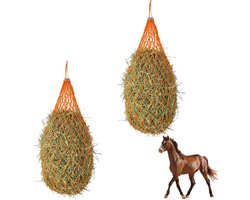 Pack van 2 Heunetten voor Paarden, Langzaam Voeden, Ideaal voor Hooi en Geiten
