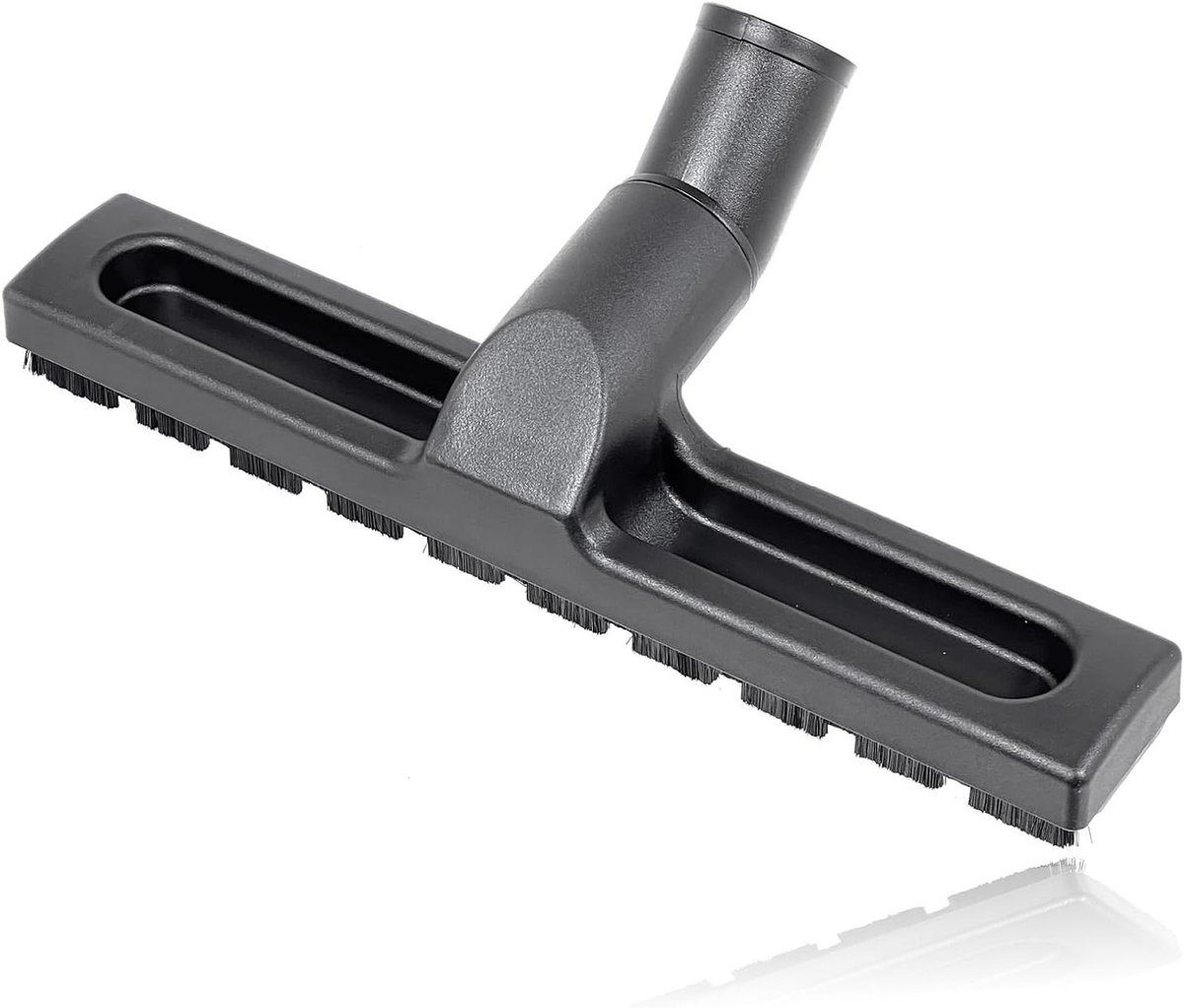 Vloerborstel Stofzuiger - Schoonmaakmond - Harde Vloeren Reinigen - Met Wielen - 32 mm - Grijs