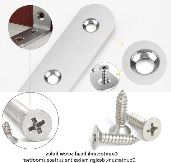 L-vormige Hoekconnectoren - 20 Stuks Hoekbeschermers voor Planken met Schroeven, Ideaal voor Meubelondersteuning en Verbindingen, 25 * 25 * 16mm — afbeelding 4