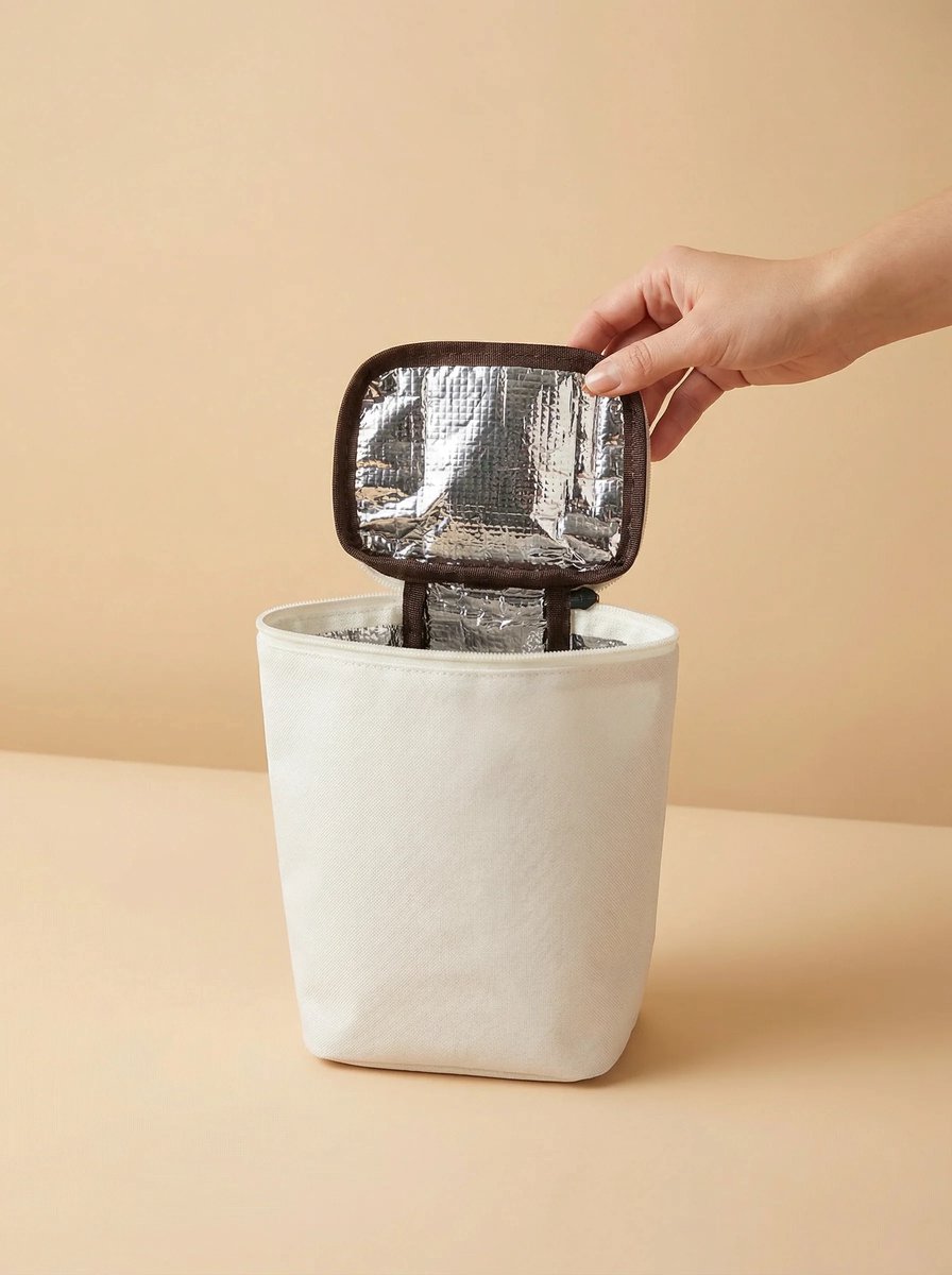 Bebefit Geïsoleerde Koeltas voor Babyflesjes - 1.5 Liter - Creme / Bruin