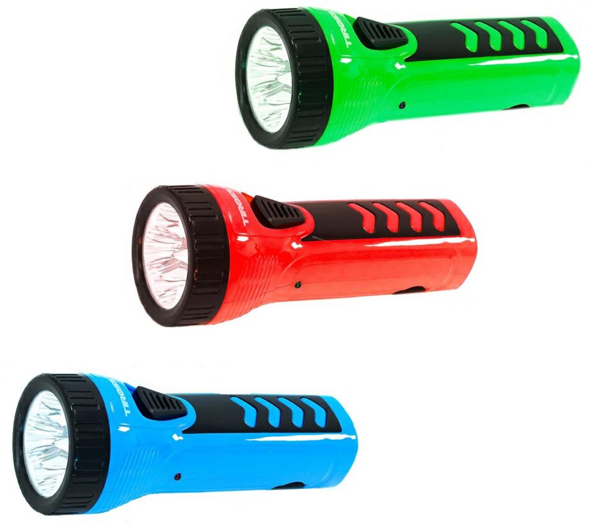Tiross TS-3026 Serie - Draagbare LED Zaklamp - 4 LED's - Oplaadbaar - 500mAh