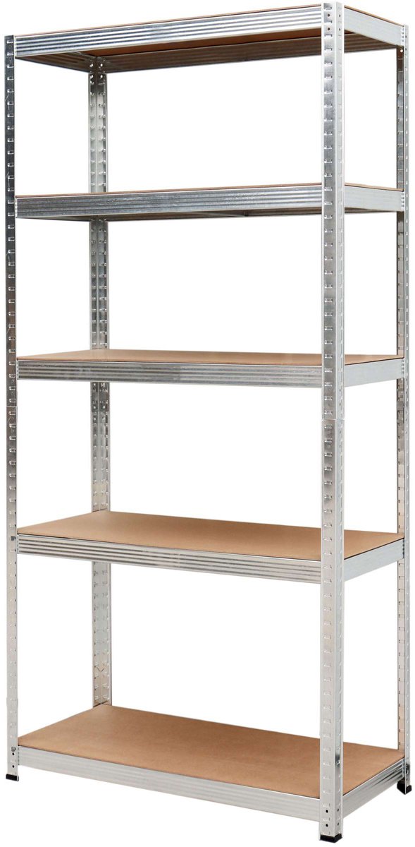 Awtools - Opbergrek - 5 Planken - 180x90x40 cm - 175 kg - Snel Montage Systeem