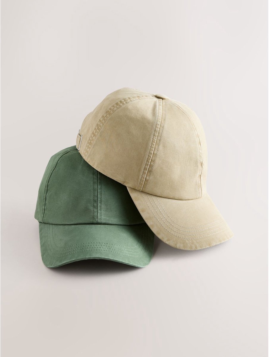 Next - Heren - Set van 2 petten - Groen