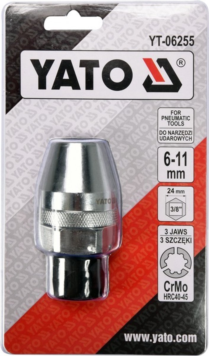 Yato YT-06255 - Schroef- en Boutuitdraaierset - CrMo Staal - 6-11mm - 3/8" — afbeelding 3