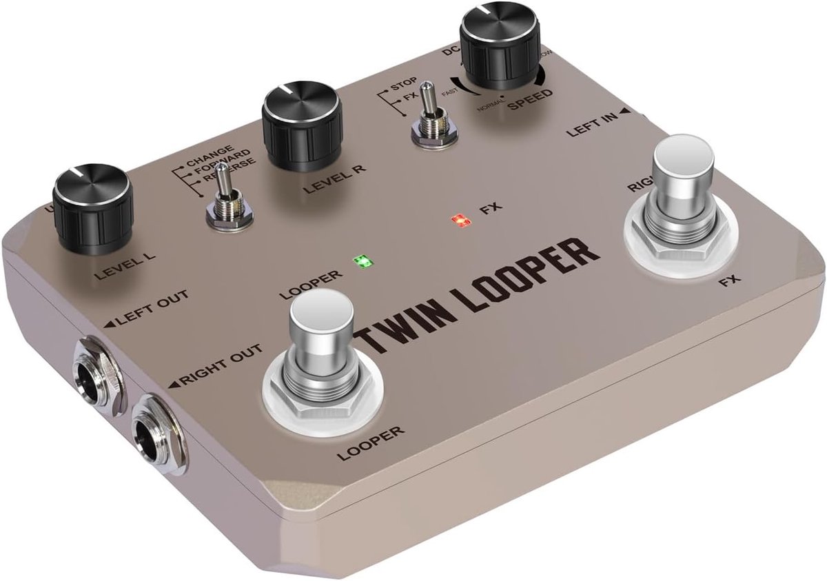 Gitaar Looper Pedaal - Effectenunit Loop - Muziek Opnemen - 10 Min Opname - Zinklegering