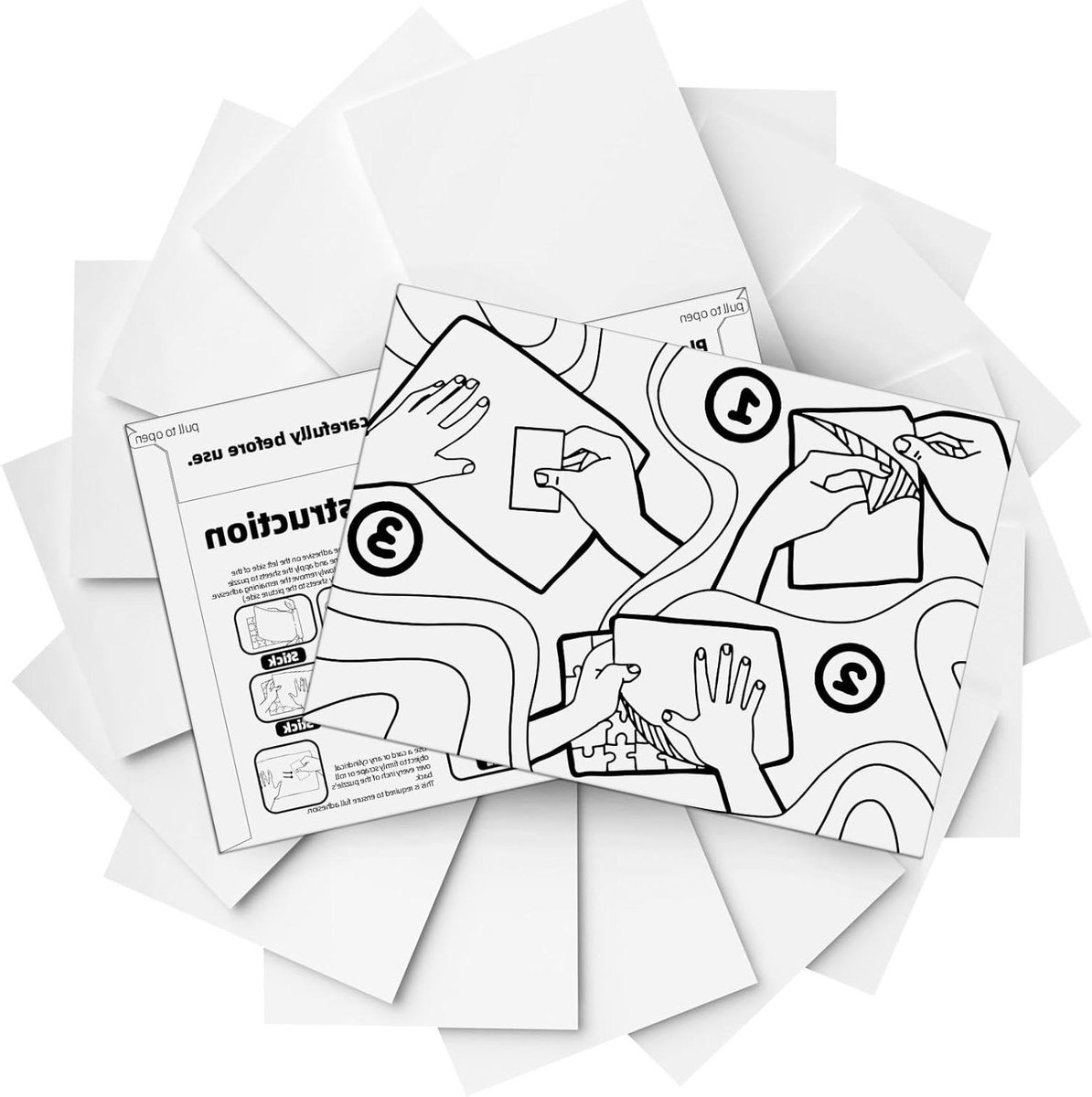 Puzzel Lijm Vellen - Puzzel Beschermers - Puzzels Inlijsten - Zonder Knoei - 16 Vellen - Wit