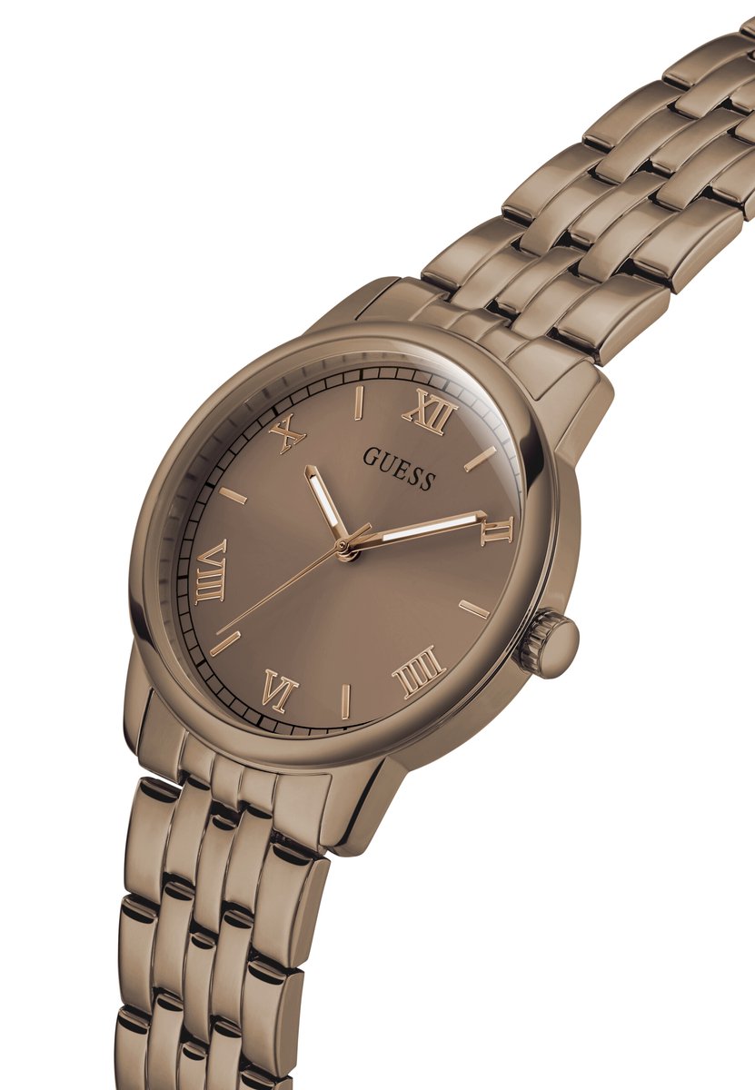 Guess Chandler Quartz Analoog Horloge Bruin Kast: 100% Roestvrij Staal | Armband: 100% Roestvrij Staal 40 mm GW1053G1, GW1053G2, GW1053G5