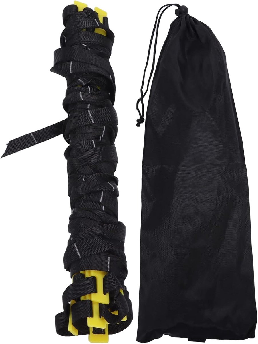 Trainingsladder - Snelheidsladder Voetbal - Agile Training - 6 Meter Lengte - 41.5cm Breed - Geel Zwart