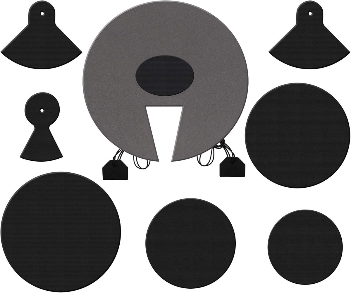 Percussie Demper Set - Drum Dempers - Stil Drummen - Neopreen Materiaal - Stage Formaat