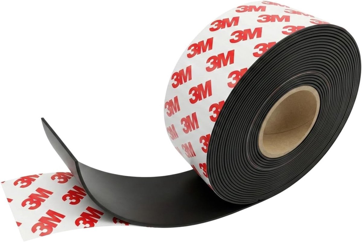 Magneetband - Flexibele strip - Vliegweren - Zelfklevend op maat - 5 meter - Zilver